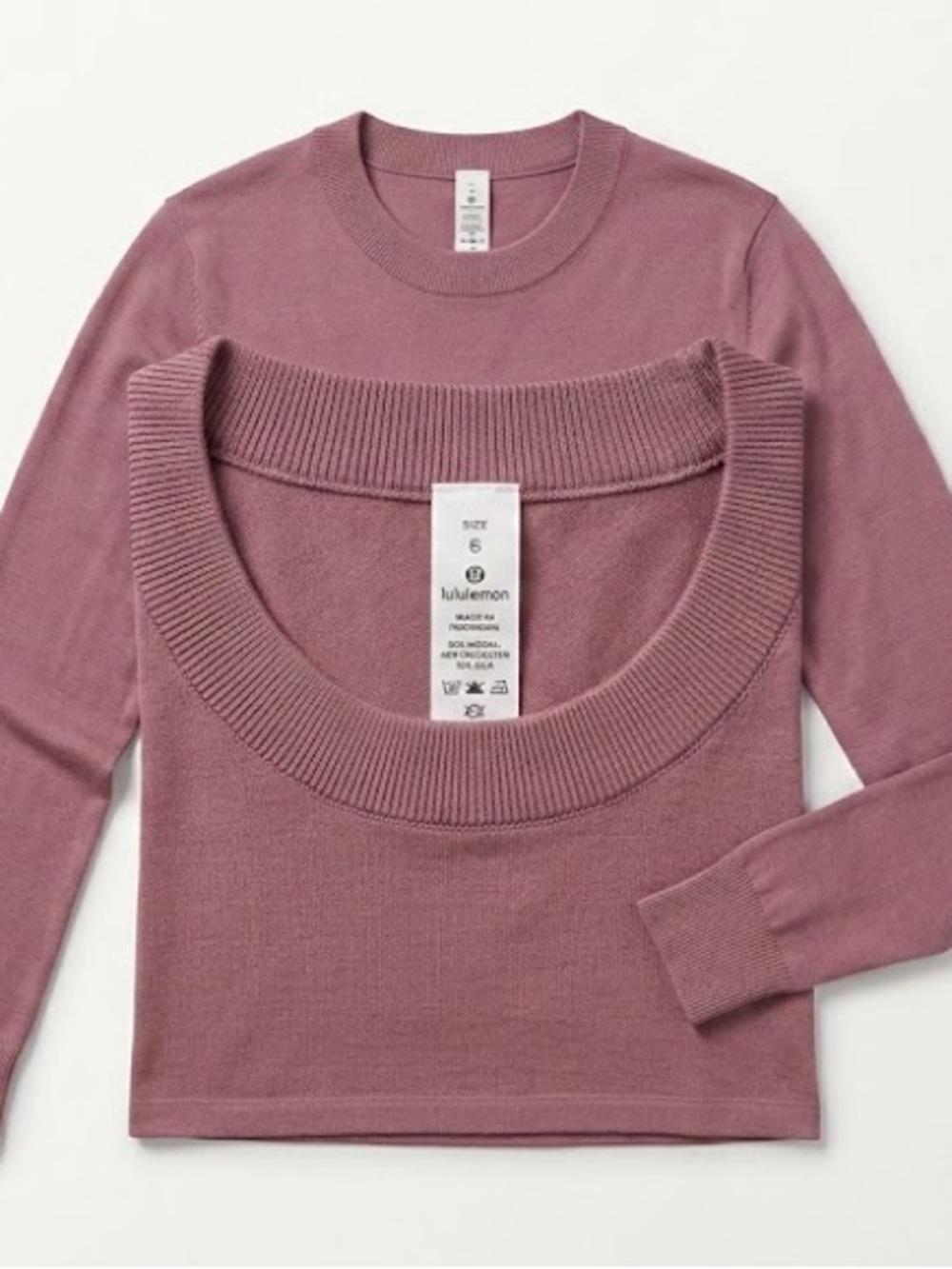 Lululemon Mauve Crewneck Sweater